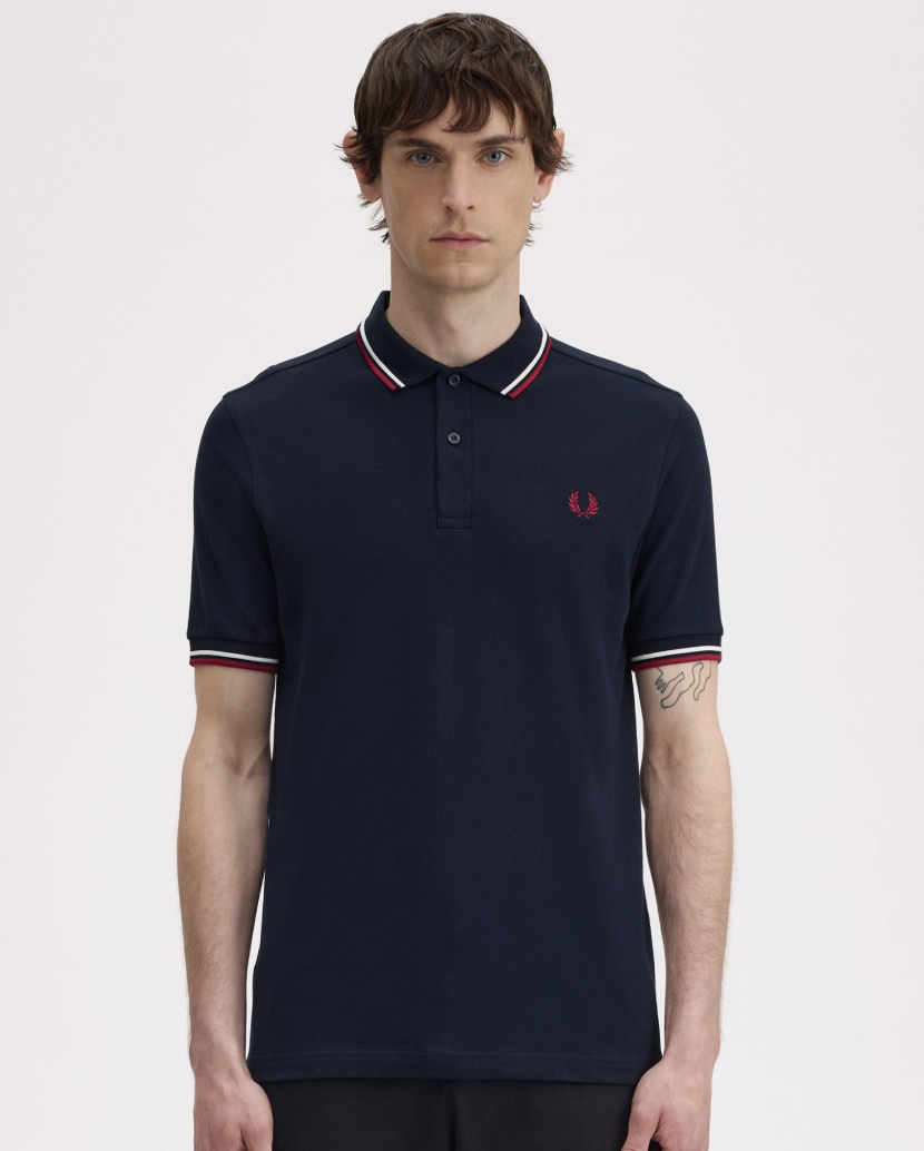 The Shirt Navy / Burnt Red