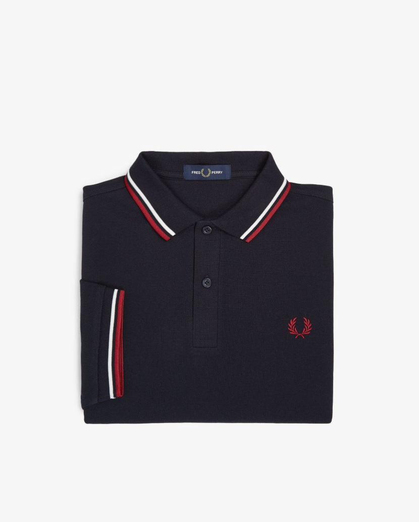 The Shirt Navy / Burnt Red