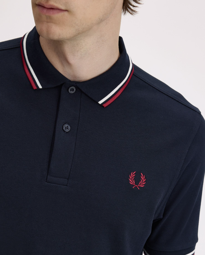 The Shirt Navy / Burnt Red